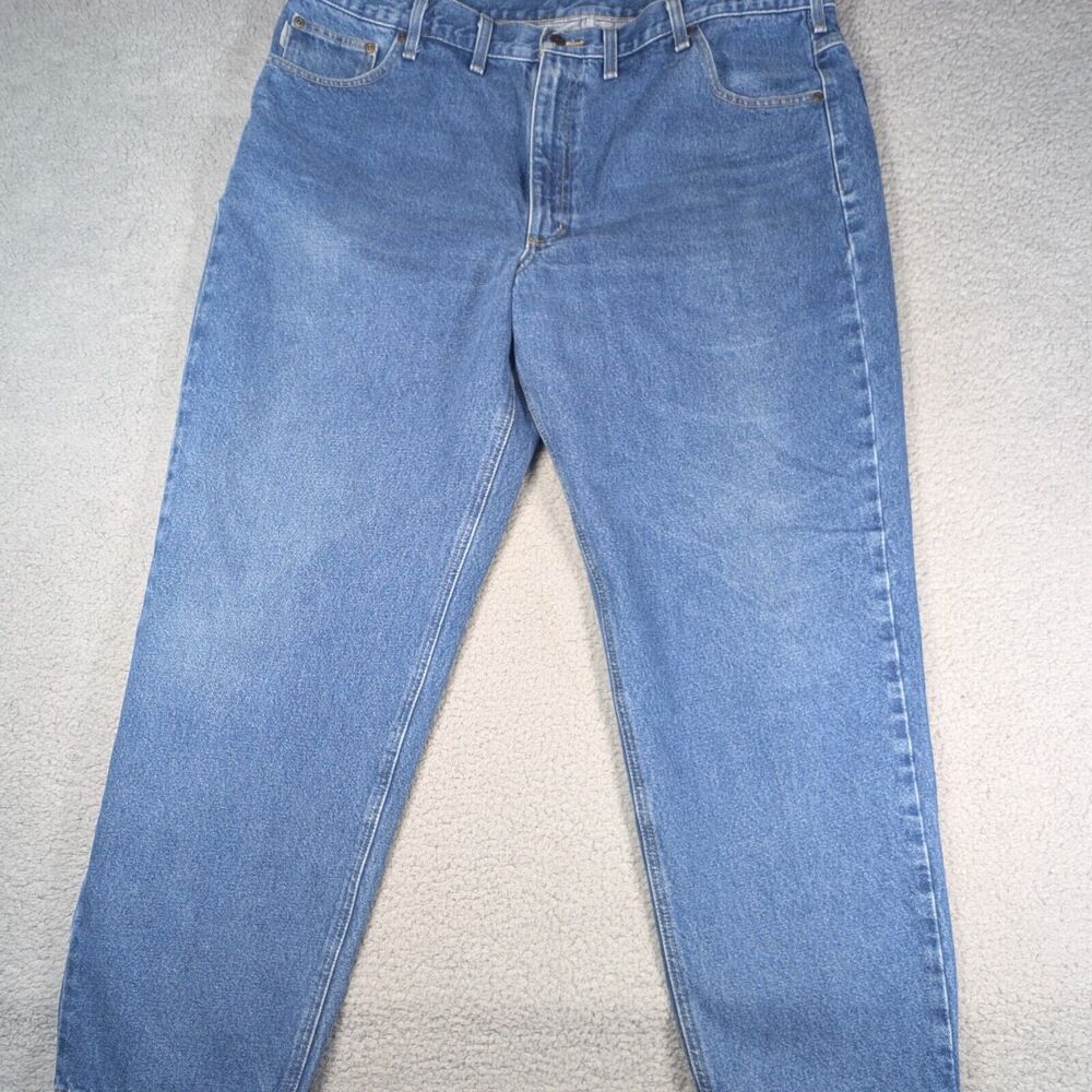 Carhartt Jeans Mens Size 42x31 Blue Relaxed Fit Jeans - Picture 3 of 7